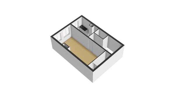 Floorplan - Hugo Molenaarstraat 47A01, 3022 NP Rotterdam
